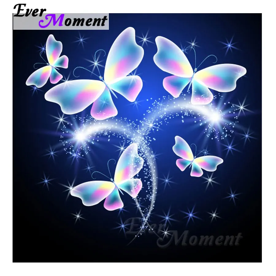 

Ever Moment Diamond Painting Butterfly Flying Star 5D DIY Picture Mosaic Handmade Diamond Embroidery Full Square S2F281