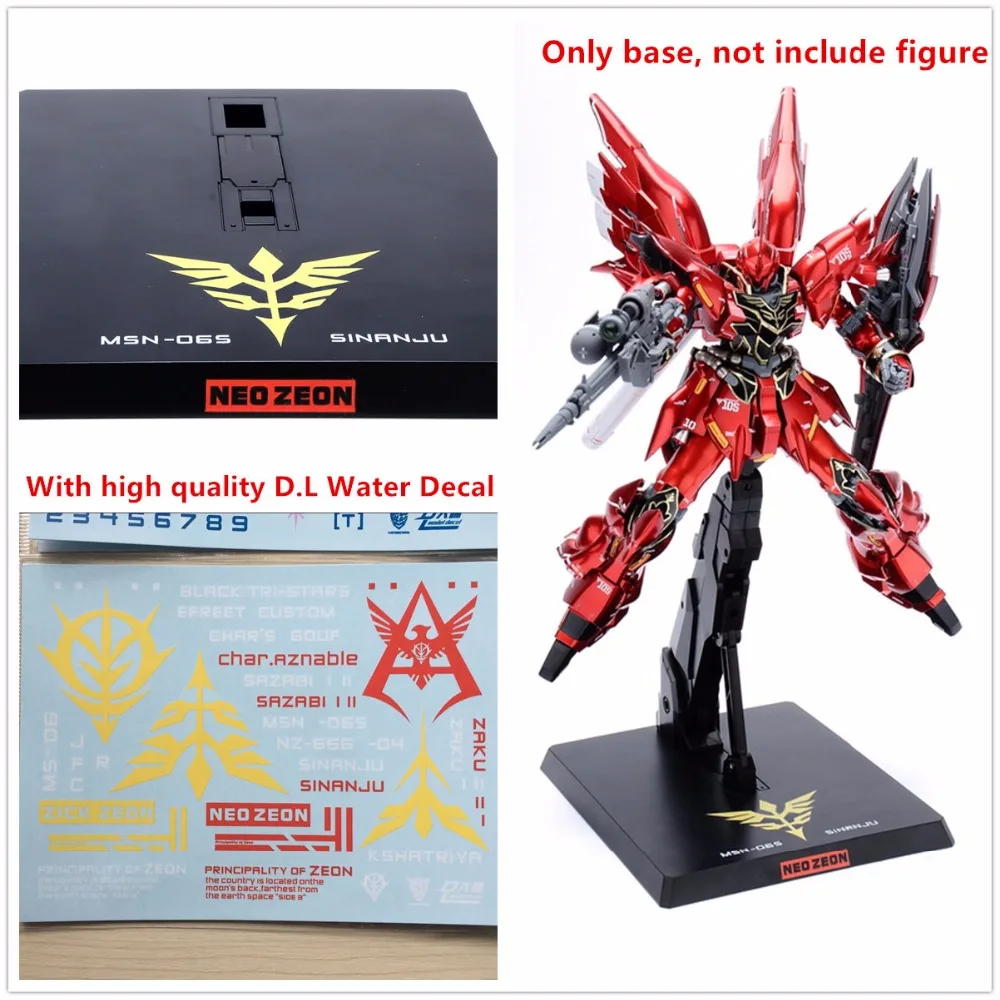 

Fortress model MB style Zeon Display Base for Bandai MB MG 1/100 Sazabi Zaku Black Tri-Stars Gundam DB014