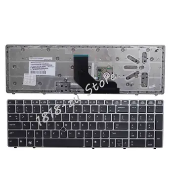 

YALUZU New English Keyboard for HP EliteBook 8560p 8570P 8560B 6560b 6565b 6560P US laptop keyboard with border with pointing