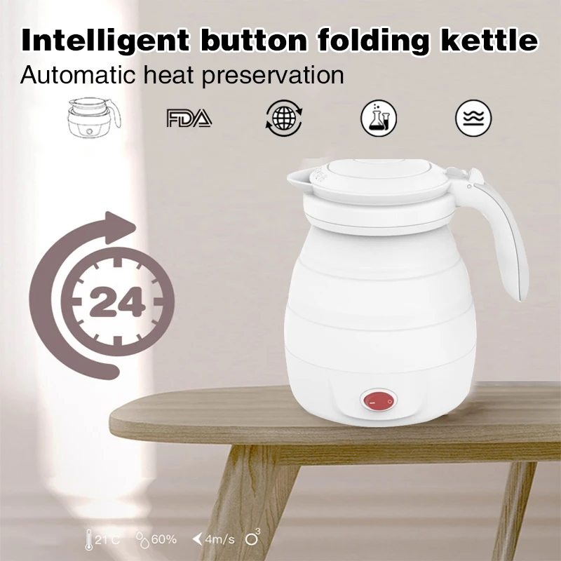 

2019 Drop Shpping Foldable Electric Kettle Kettle Safe Convenient Make Tea Electric Teakettle for Tea Kettles