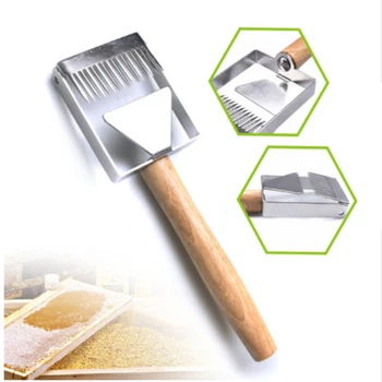 

2019 New Style Stainless Steel Bee Hive Uncapping Honey Fork Scraper Shovel Beekeeping Tool furniture component household items