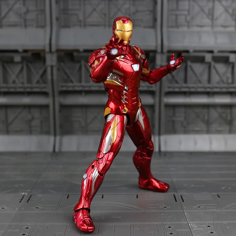 

17cm/6.5in Iron Man Action Figure Captain America Civil War Tony Stark Model Superhero Avengers IronMan Figurine Free shipping