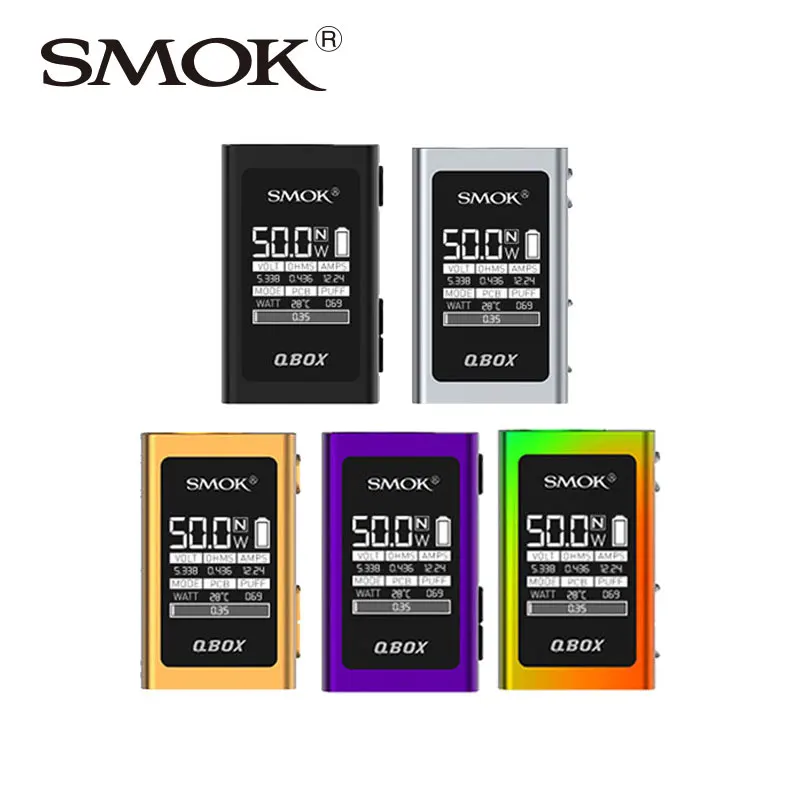100% оригинальный бокс мод SMOK QBOX TC 1600 мАч вейп костюм TFV8 детский бак атомайзер VS Smok