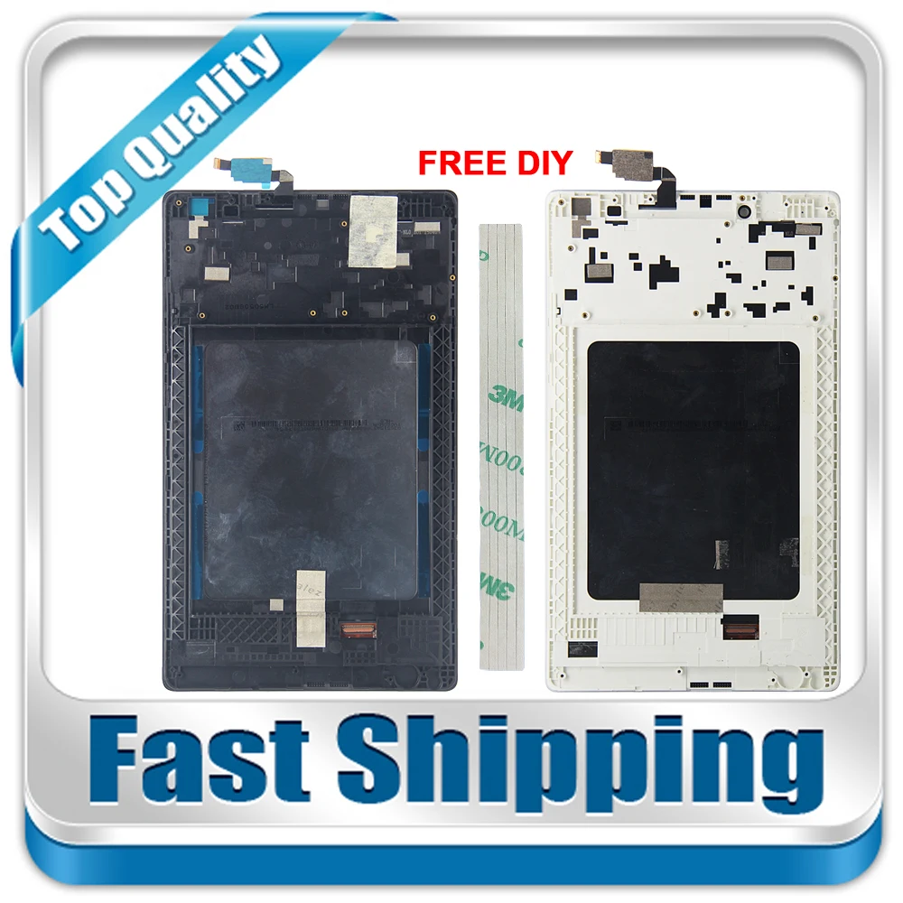 

New For Lenovo Tab 2 A8-50 A8-50F A8-50LC Replacement LCD Display +Touch Screen with Frame Assembly 8-inch Black White