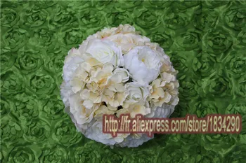 

10pcs/lot 30CM Artificial rose peony kissing ball wedding decorations supermarkets hotels other decorative flower ball TONGFENG