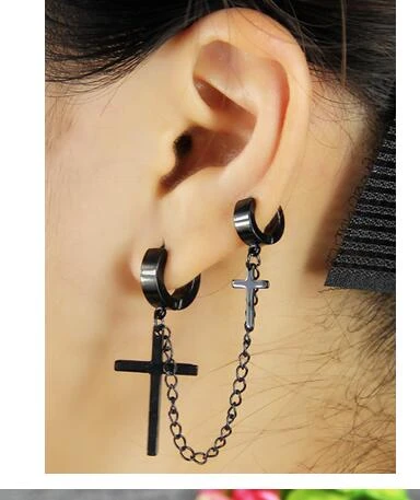Pendientes De Oreja Sin Perforación De Imán Masculino Acero Pendientes De Oreja Sin Perforación De Imán Masculino Acero