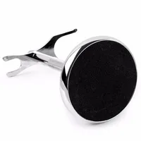 QSHAVE Men uchwyt na golarkę ze stali nierdzewnej pędzel do golenia stojak bezpieczeństwa Razor It uchwyt na golarkę 15cm uchwyt na maszynkę do golenia i szczotka nie w tym 6
