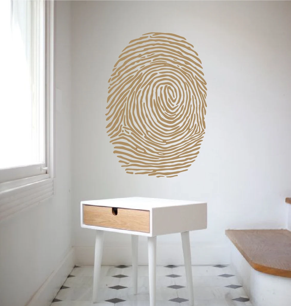 New Arrival Creative Wall Window Decoration Finger Print Wall Decal
