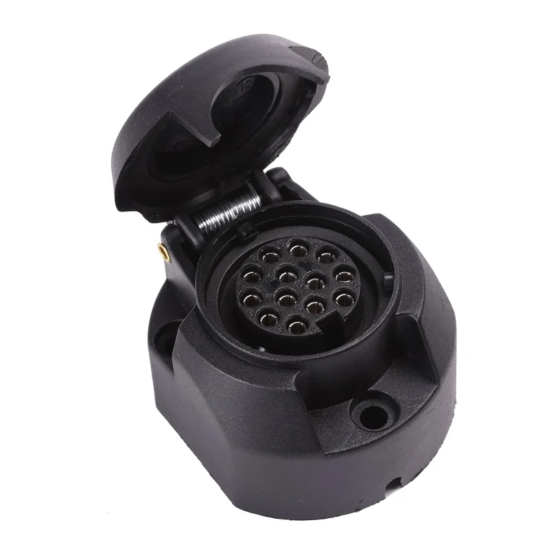 

12V 13 Pin Plastic Trailer Socket Boat Trailer Accessories- 13 Pin way core pole Caravan Connector adapter RV Accessories