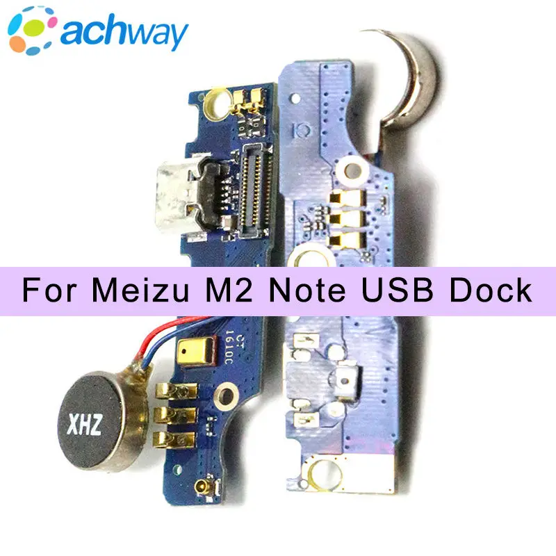 

Tested USB Charging Port Flex Cable For Meizu M2 Note Dock Connector Charging Port Board Repair Parts + Vibrator Mobile Phone