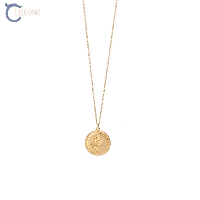 Lekong Coin necklace модный винтажный женский подарок Вечерние | Украшения и аксессуары