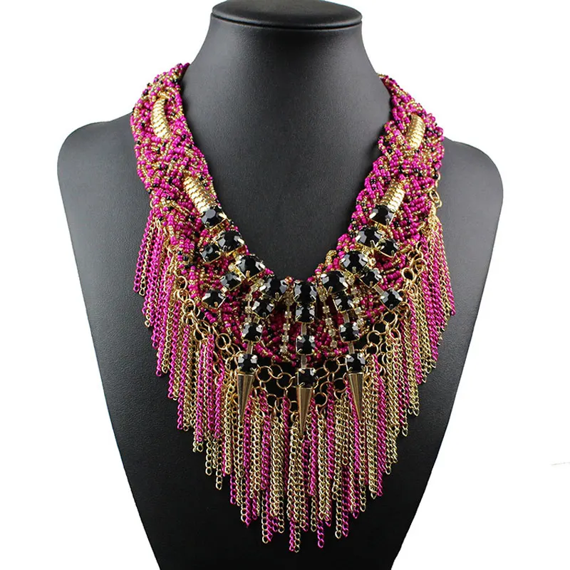 

Kolye 2016 Latest Fine Jewelry Fashion New Arrival Maxi Necklaces & Pendants Luxury Big Statement Necklace For Women Accessories