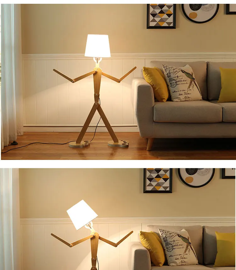 TUDA светодиодный Современные Напольные лампы минималистичный деревянный стоячий светильник деревянный торшер для спальни гостиной