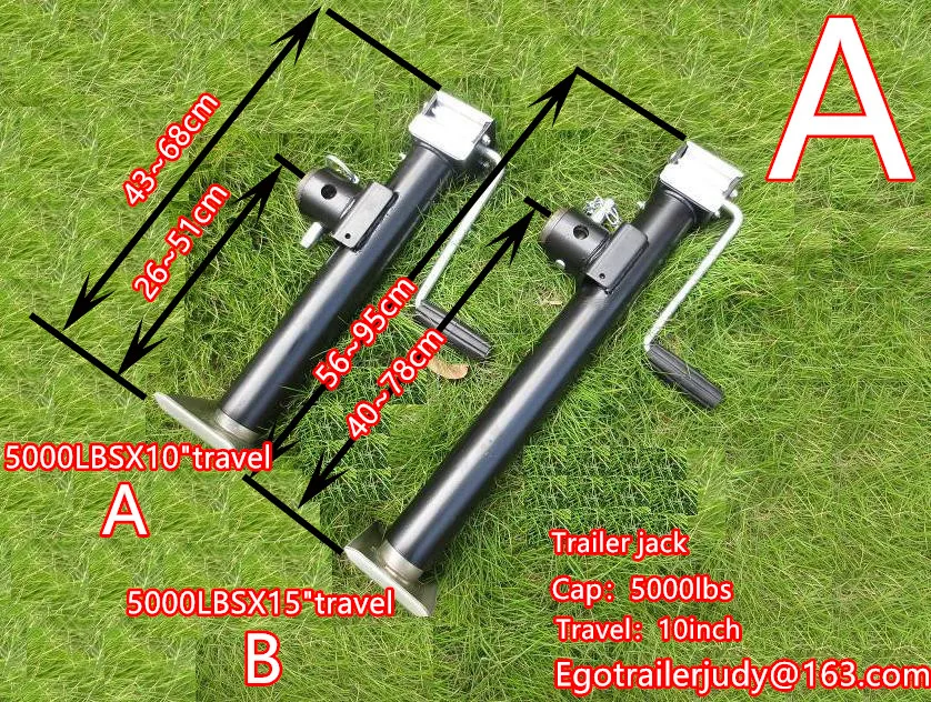 Домкрат с боковым ветром для прицепа 5000lbsX1" поворотный домкрат с подъемным креплением на трубу с круглым креплением на трубу поворотный домкрат для прицепа с боковым ветром Кемпер трейлер RV