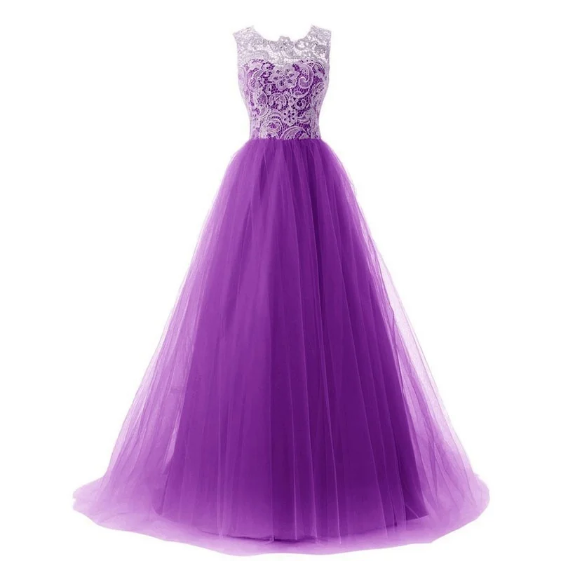 Purple colour party dress Clearance