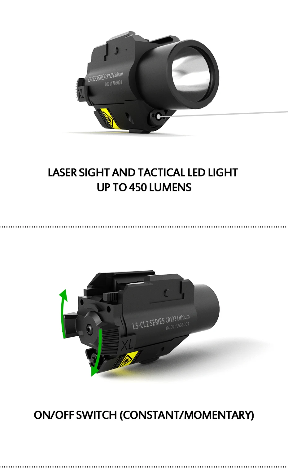 Прямая LASERSPEED LS-CL2-IR ИК луч лазерный прицел и тактический флэш-светильник комбо для пистолета со стробоскопическим светильник