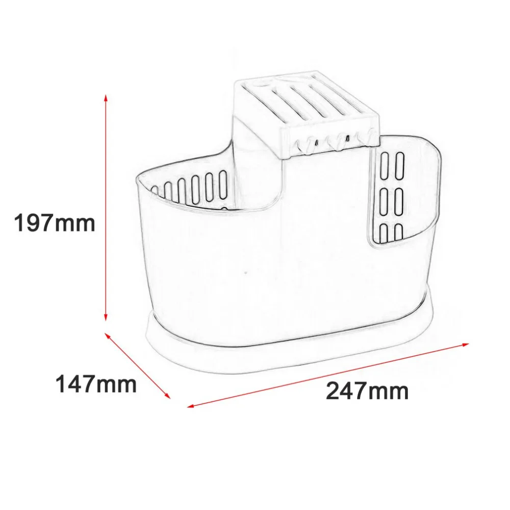 Кухонная сушильная многофункциональная коробка для хранения пластиковый держатель палочки для еды клетка стойка для хранения ложки столовые приборы Органайзер слив