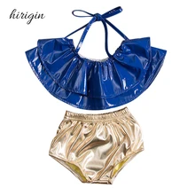 HIRIGIN/брендовый комплект бикини из полиэстера для маленьких девочек; Купальник; купальный костюм; пляжная одежда; От 1 до 6 лет