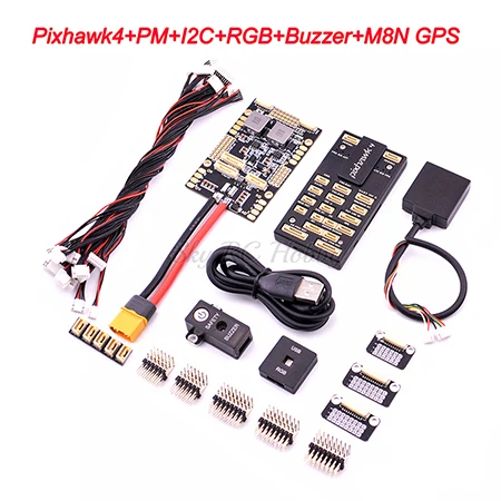 Pixhawk 4 PX4 управление полетом M8N gps модуль и PM плата управления питанием PPM IEC RGB OSD 433Mhz 915Mhz 100mW Телеметрия комбо комплект - Цвет: Choice 1