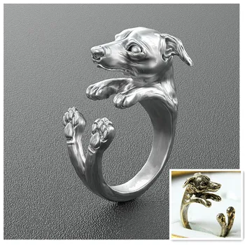 

Buy cheap goods wholesale 2015 new rings 50pcs retro Italy Greyhound Ring free size rings for women