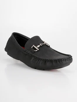 

Black loafers with clamp