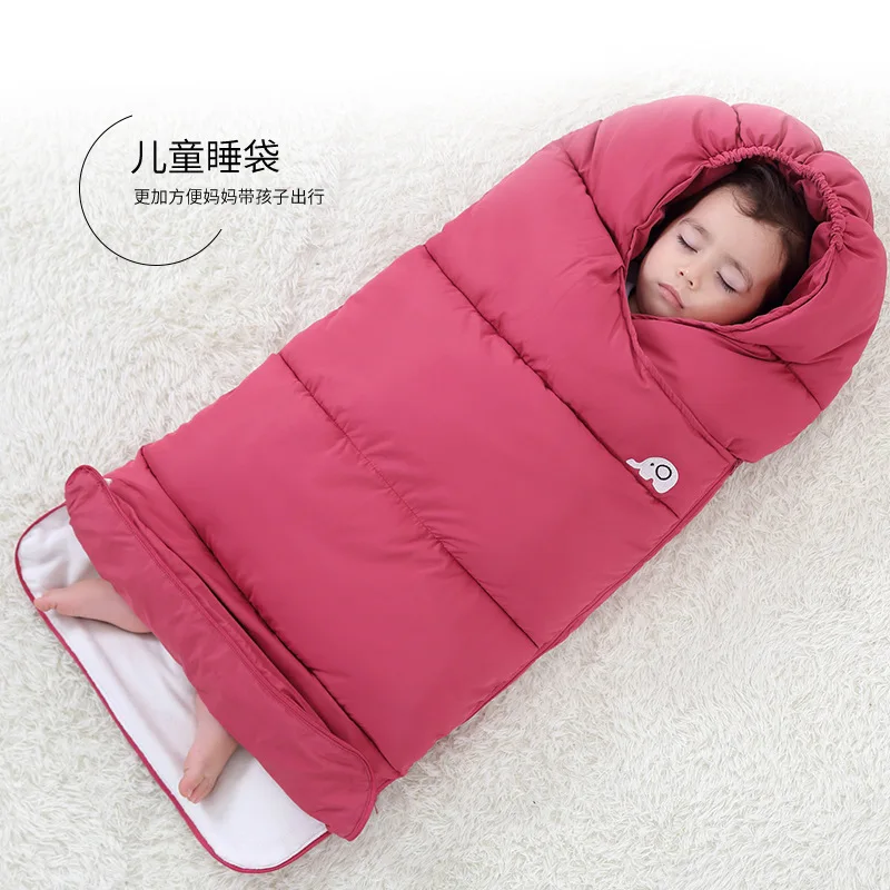 Kaguster Newborn Winter Duvet Cotton Muslin Swaddle Kids Thickened