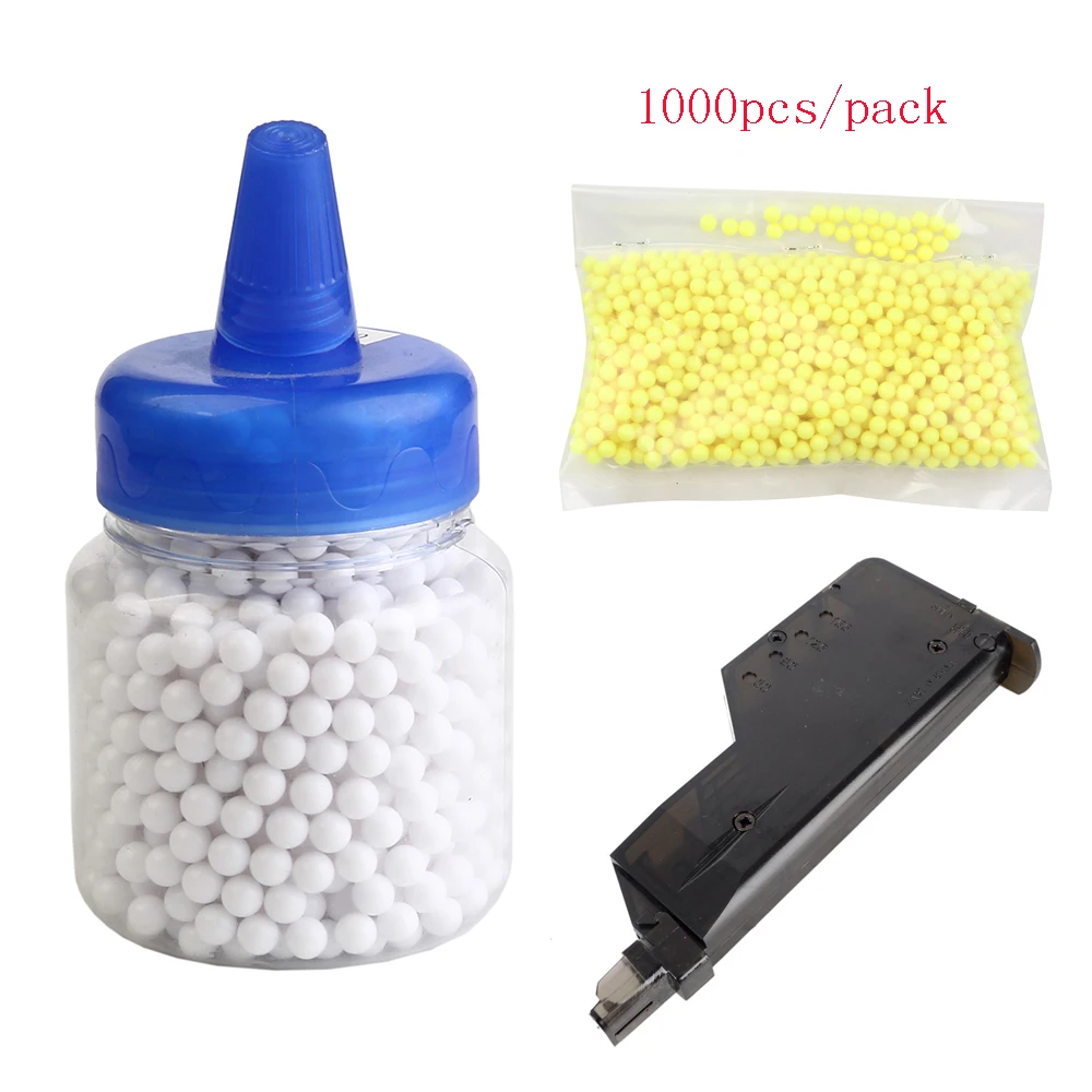 1000pcs/pack Airsoft Paintball Balls 6mm Strike BB Ball Rifle Gun