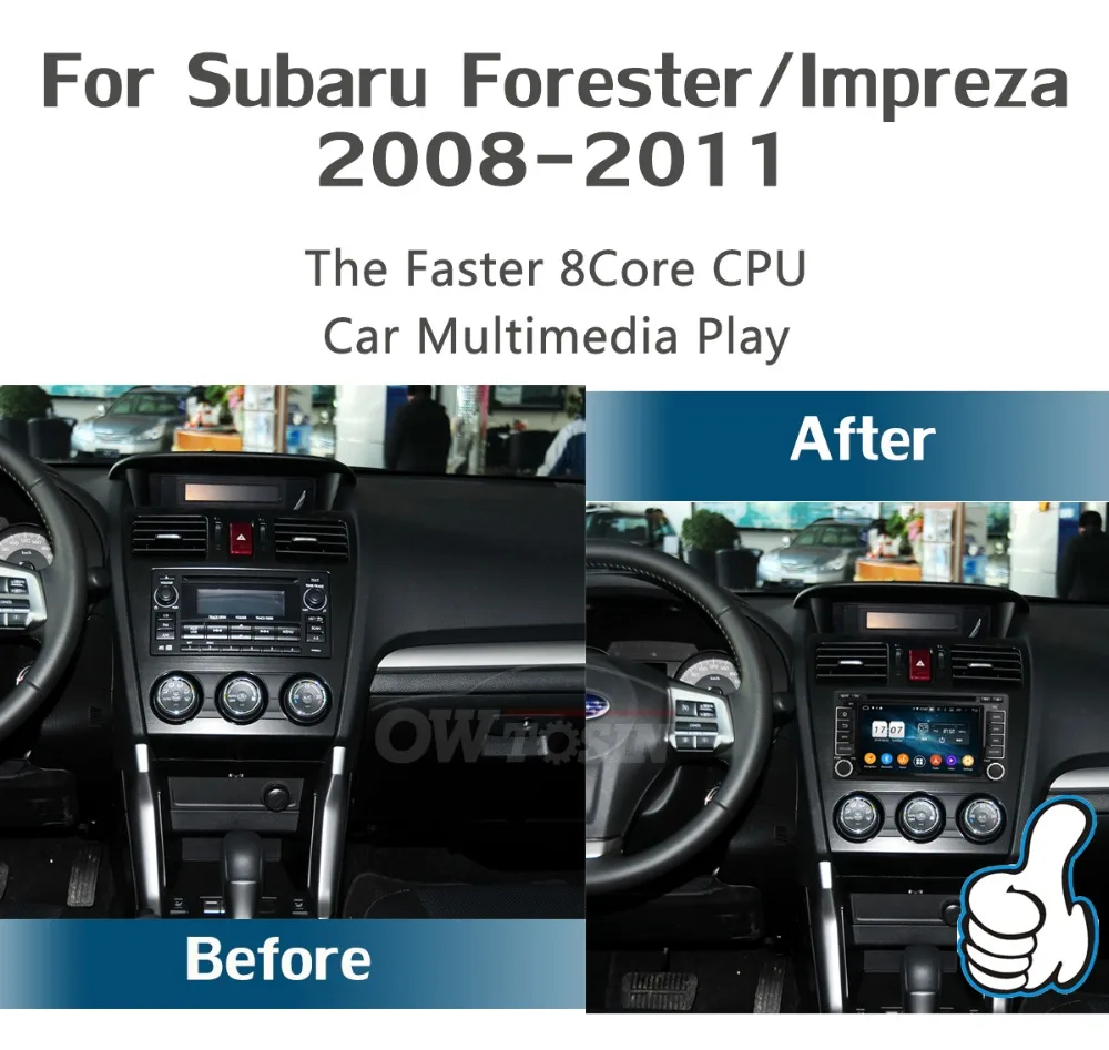 Flash Deal 6" IPS 1920*1080 8 Core 4G RAM+64G ROM Android 9.0 Car DVD Player For Subaru Forester Impreza 2008-2013 DSP Radio GPS Parrot BT 2