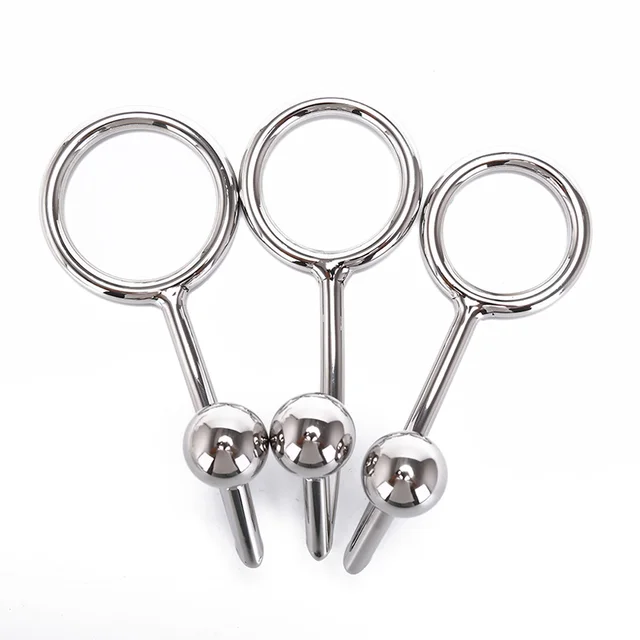 Mm Anal Plug Stainless Steel Metal Anal Hook With Penis Ring For Mm Anal Plug Stainless Steel Metal Anal Hook With Penis Ring For