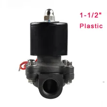 Электрический электромагнитный клапан воды, воздуха нормально закрытый 2 способ 1-1/" 2W400-40 инженерно-Пластик электромагнитного DC12V 24 V 220 V