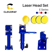 Серия E: СО2 набор лазерных головок+ 1 шт. фокусировочная линза+ 3 шт. зеркала Si/Mo для граверной резки деталей станков цвета на выбор