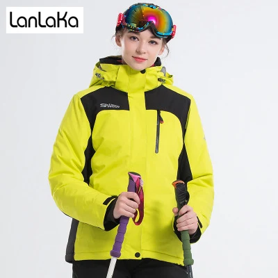 LANLAKA бренд лыжная куртка Женская водонепроницаемая куртка высококачественные куртки Теплые 6 цветов на выбор лыжные куртки женские