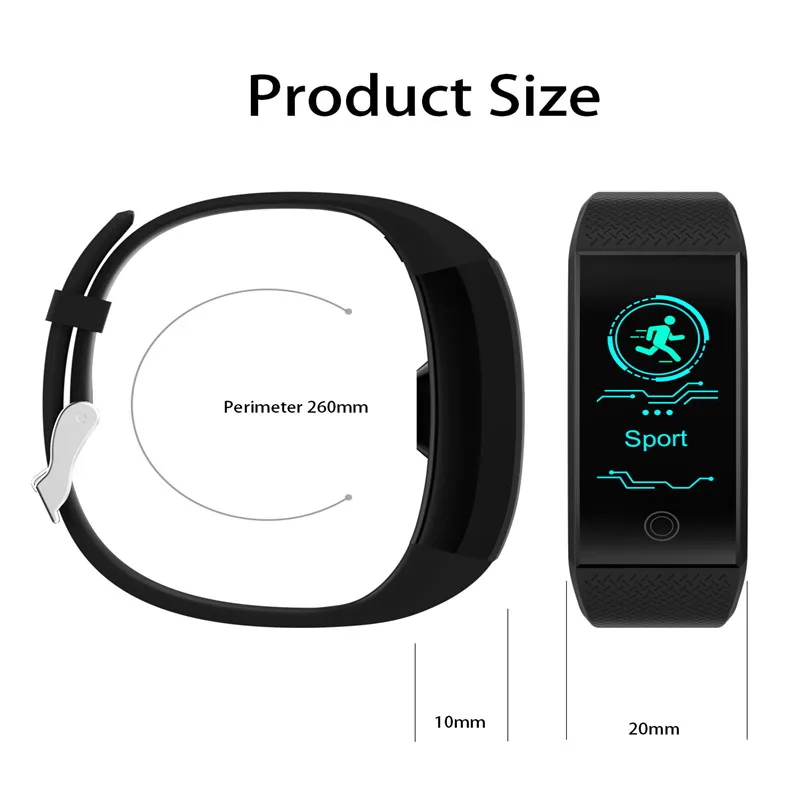 BANGWEI Smart Watch Men LED Color Screen Waterproof Sport Smart Watch Wearable Swimming Fitness Heart Rate Monitoring Pedometer