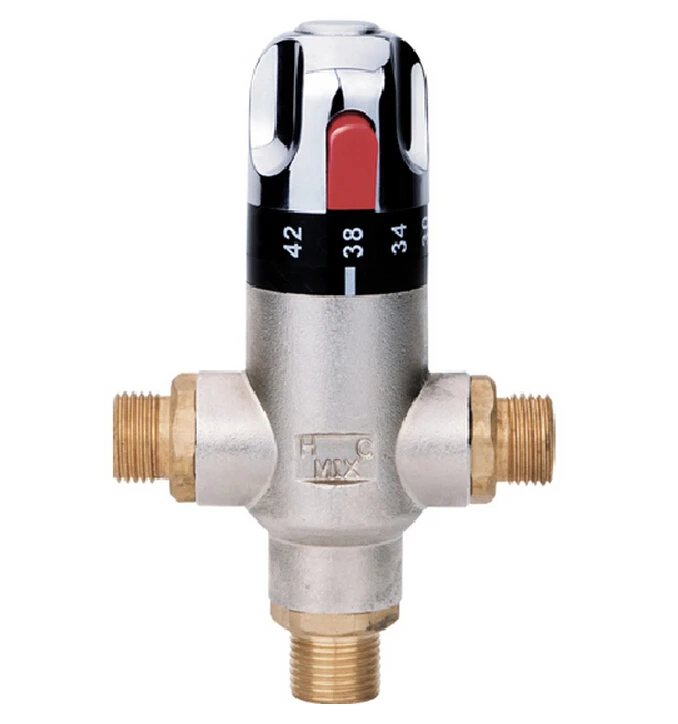 Термостатический смеситель, G1/2 латунный врезной смеситель клапан терморегулирования AF007