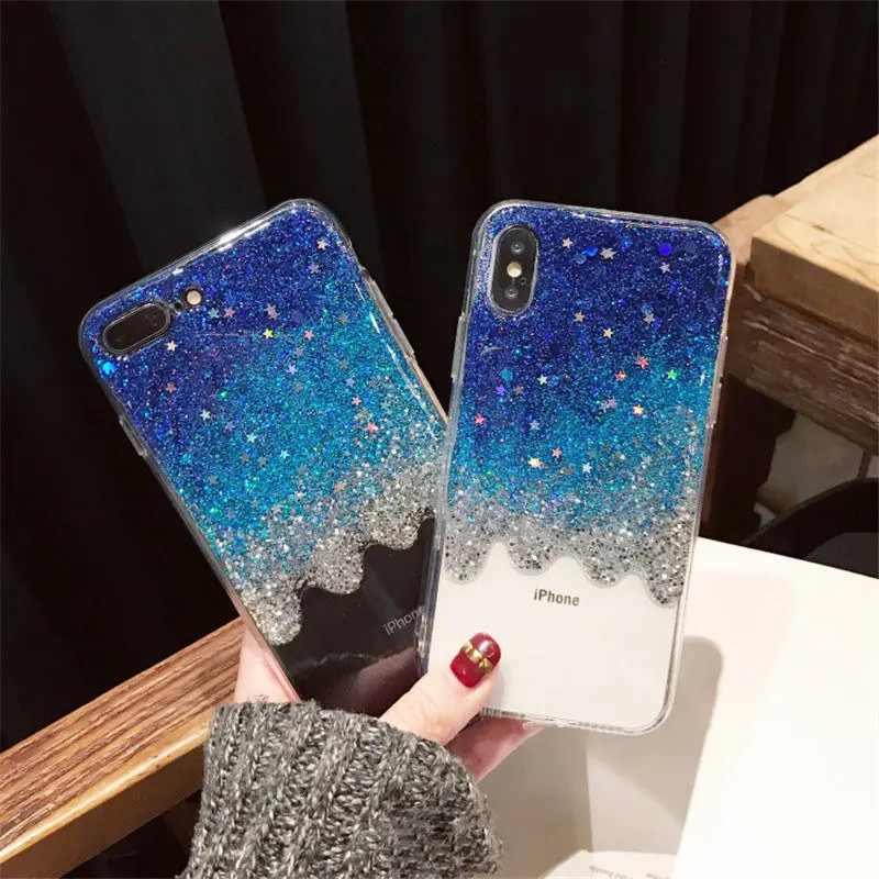Чехол для телефона Samsung J3 J5 J7 2016 2017 Prime Pro J4 J6 Plus милый градиентный блестящий чехол