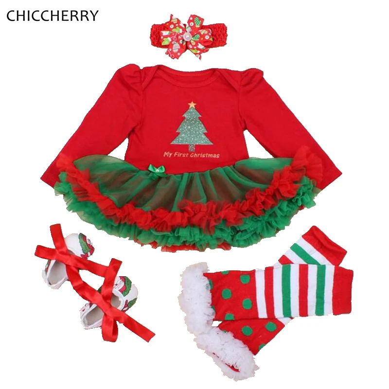 Christmas Romper Dress and Headband