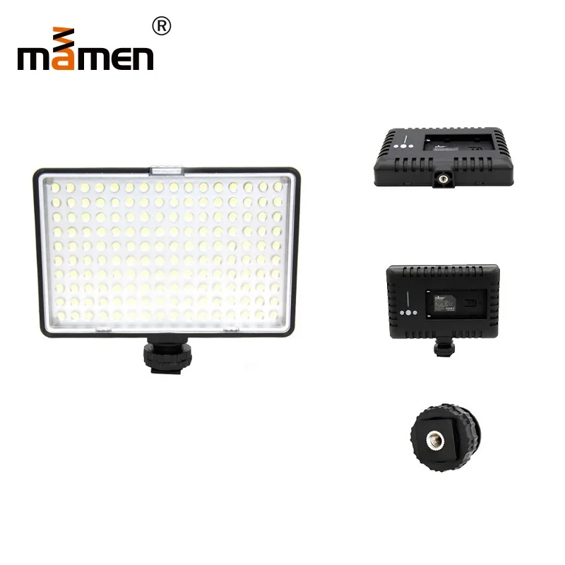 Mamen Photography Lighting 3200K 5500K 11W 160pc LED Camera Flash For