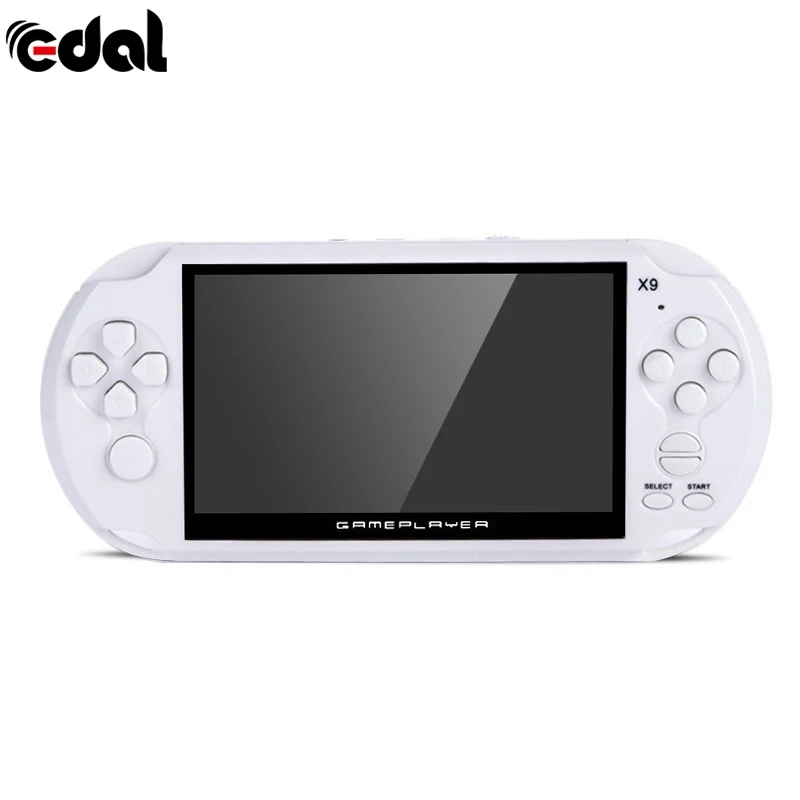 EDAL хороший подарок для детей X9-Rechargeable-5-0-inch-8G-Handheld-Retro-Game-Console-Video-MP3-Player-Camera