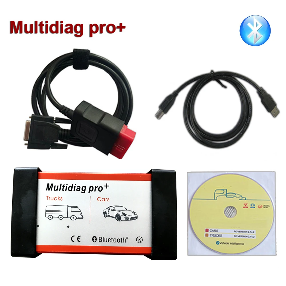 

DHL FREE SHIP! With Bluetooth function obd2 scan Multidiag pro + VD tcs cdp pro obd diagnostic tool as wow snooper in stock