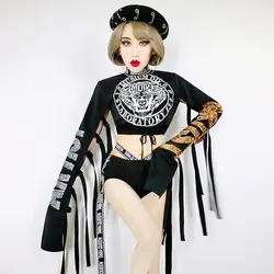 Продвижение Джаз Хип-хоп Танцевальный костюм Хэллоуин сексуальная женщина взрослых ночной клуб бар костюмы для женщин
