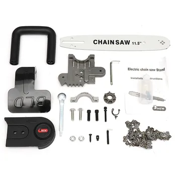 

11.5 Inch Chainsaw Bracket Set Chainsaw Guide Bar Transfer Conversion Head For 115mm Angle Grinder DIY Accessory Grinder Set