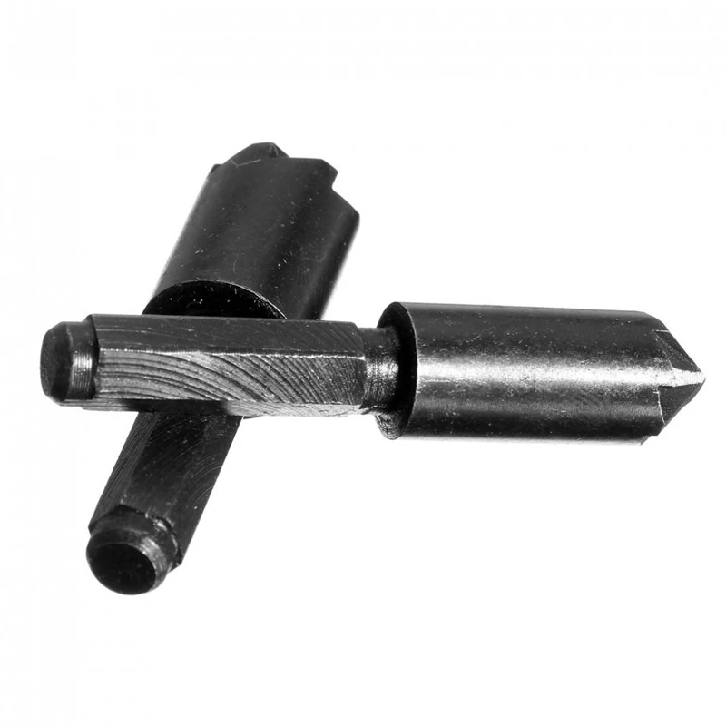 2 pcs HSS 1/4" Hex Shank 7 Flute 82 Degree Countersink Drill Bit Chamfer Cutter