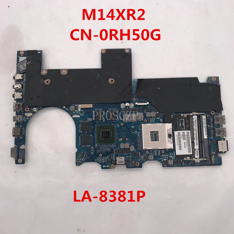 

Free shipping For M14XR2 M14X R2 Laptop motherboard CN-0RH50G 0RH50G RH50G QBLB0 LA-8381P N13P-GT-A2 GT650M 2G working well