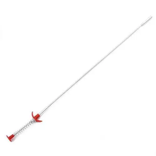 AsyPets 24 Inches Flexible Claw Pick Up Tool 60CM Sliver Red Color