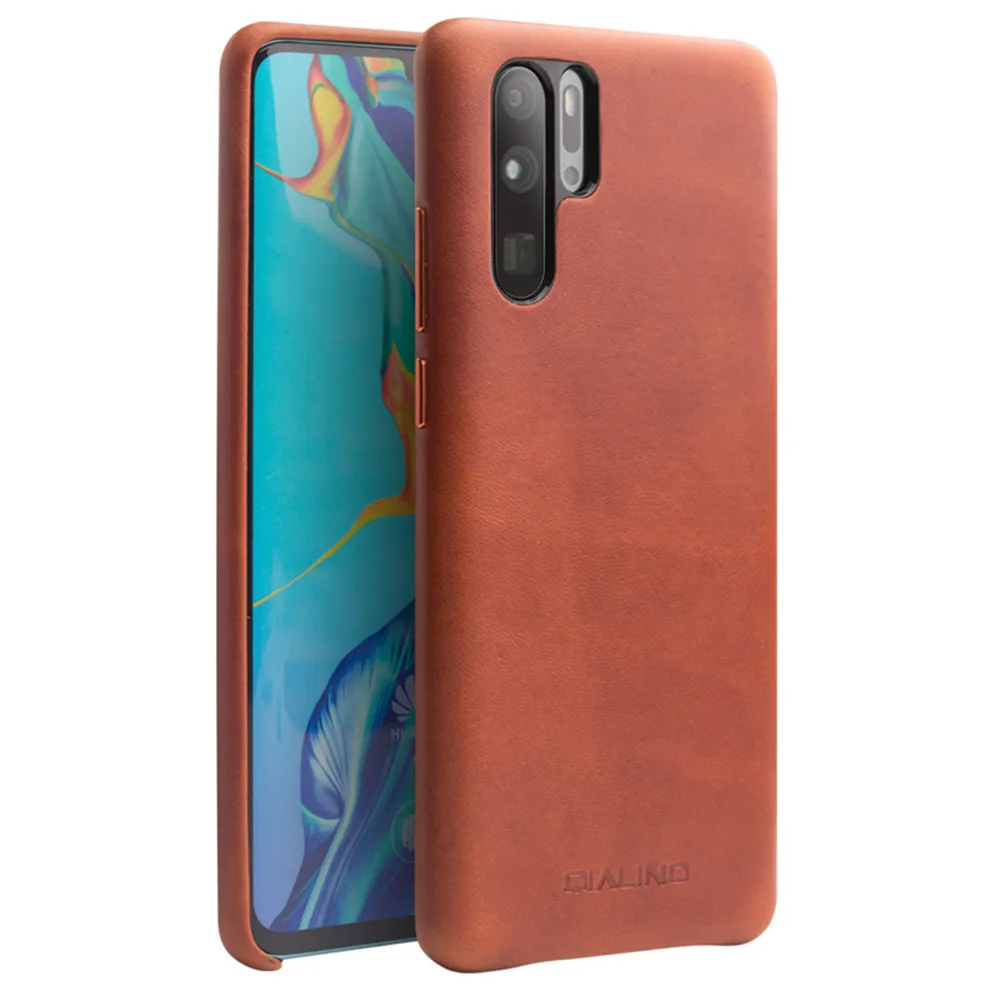 

For Huawei P30 Pro Case Metal Buttons 100% Genuine Leather Case For Huawei P30 Pro P30Pro Quality Cowhide Case Comfortable Feel