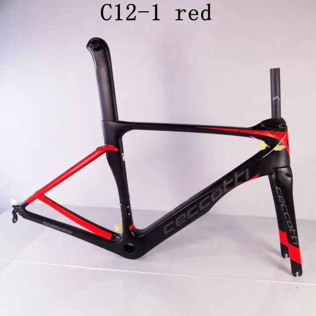 Ceccotti carbon road frame carbon fiber T1000 carbon bike frame BSA/BB30/PF30 Bottom Bracket weave UD Di2&Mechanical framesets