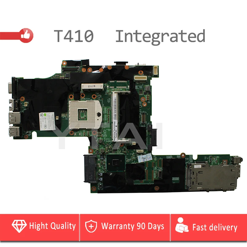 Ytai T410 плата для Lenovo T410 материнская плата для ноутбука интегрированная видеокарта 04w0503 PGA989 QM57 DDR3 платы полностью протестированы