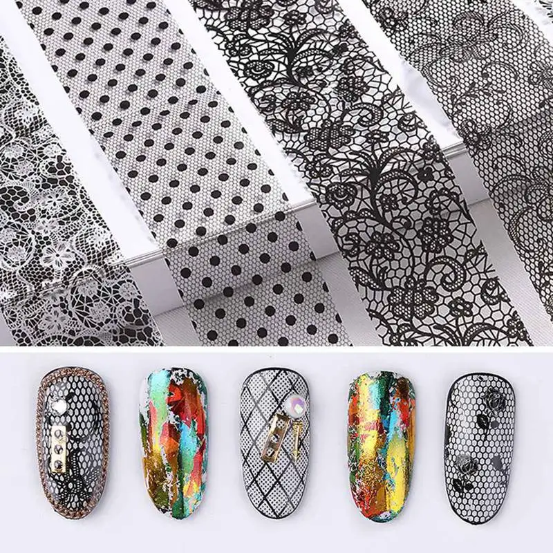 12 сеток/набор неправильной алюминиевой фольги бумажные наклейки для дизайна ногтей 3D Блеск DIY Маникюр УФ гель лак Инструменты для украшения ногтей