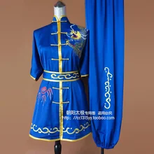 Customize Chinese wushu uniform Kungfu clothing Martial arts suit taiji sword embroidery for women men children girl kids boy