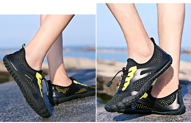 Быстросохнущие кроссовки Летняя обувь Для мужчин дышащие пляжные шлепанцы Upstream обувь взрослая женщина плавание сандалии дайвинг носки Tenis Masculino